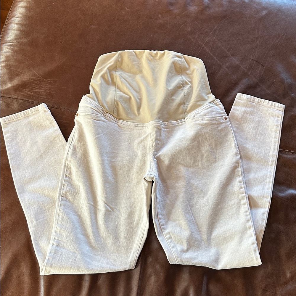 Isabel Maternity by Ingrid & Isabel winter white Skinny Pants size 6